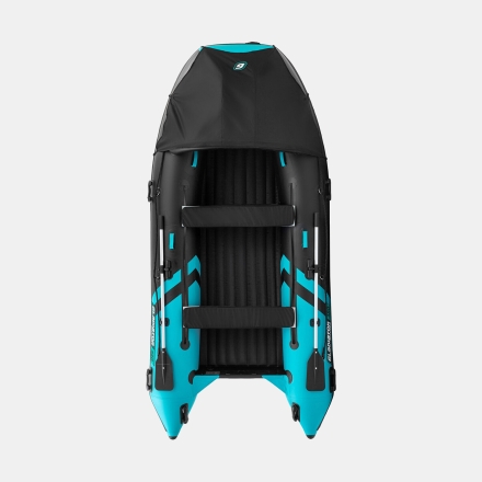 GLADIATOR E 380 PRO AIR Черно-бирюзовый моторная лодка ПВХ НДНД оптом, фото 4