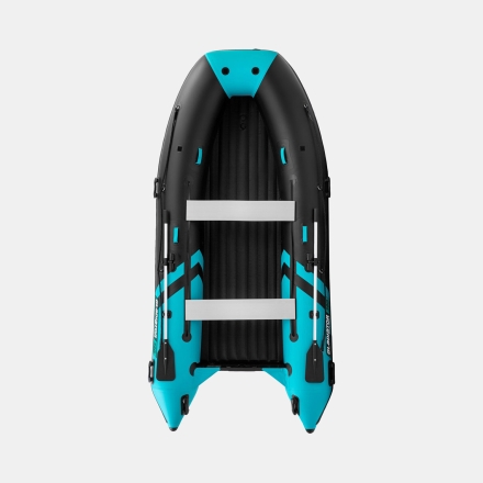 GLADIATOR E 380 PRO AIR Черно-бирюзовый моторная лодка ПВХ НДНД оптом, фото 5