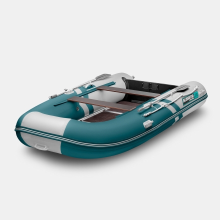 GLADIATOR B 330 LIGHT B Морской зеленый-белый моторная лодка ПВХ Пайол 9 мм оптом, фото 1