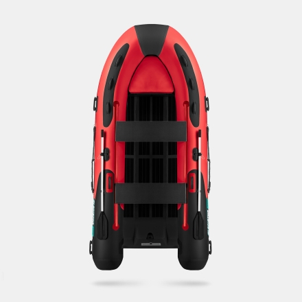 Gladiator RIB 380 AL Красно-черный моторная лодка ПВХ Жесткое дно (морской алюминий), киль оптом, фото 3