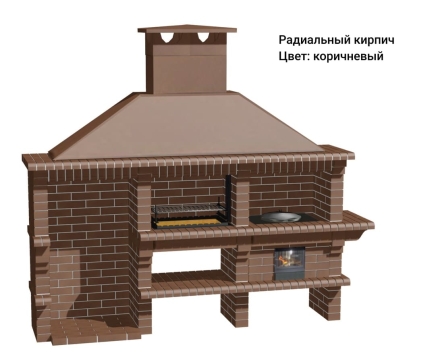 Печь Аристократ 832 Прямоугольный кирпич коричневый оптом, фото 13