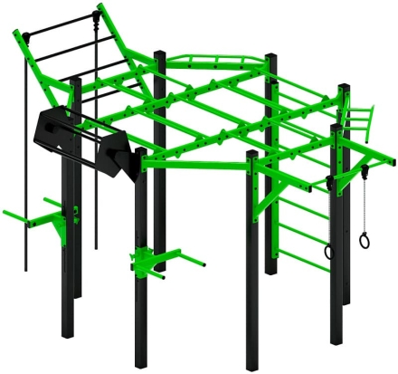 Многофункциональный спортивный комплекс (зеленый) МК 100.01-02 оптом, фото 4