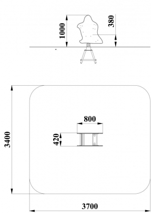 ДИО 4.41 Качалка на пружине оптом, фото 2