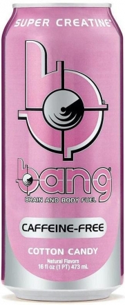 Энергетический напиток &quot;БЭНГ&quot; без кофеина, сахарная вата VPX BANG 473мл &quot;Caffeine Free&quot; Cotton Candy  оптом, фото 1