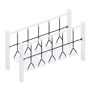 ​Комплект ограждений (две половинки) подвесного моста для детских игровых комплексов. оптом, фото 5