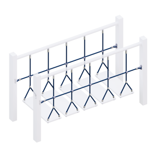 ​Комплект ограждений (две половинки) подвесного моста для детских игровых комплексов. оптом, фото 1
