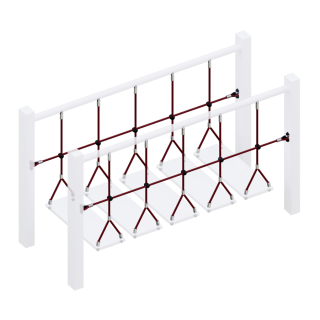 ​Комплект ограждений (две половинки) подвесного моста для детских игровых комплексов. оптом, фото 3