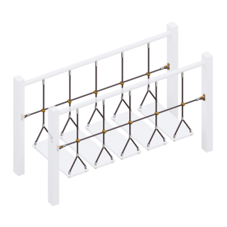 ​Комплект ограждений (две половинки) подвесного моста для детских игровых комплексов. оптом, фото 2