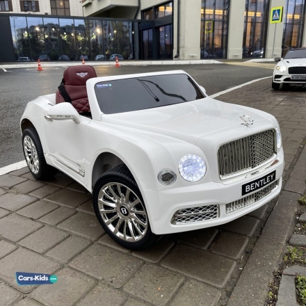 Детский электромобиль Bentley Mulsanne JE1006 белый оптом, фото 7