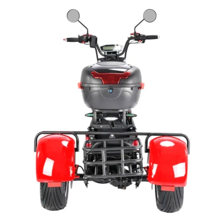 Электроскутер Citycoco WS-PRO+ trike 3000w 21ah (красный) оптом, фото 6
