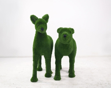 Топиари композиция олени Малыши - газон Deluxe Green оптом, фото 3