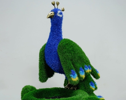 Топиари композиция Павлин на вазоне греческом - газон Eco оптом, фото 5