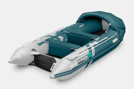 GLADIATOR E 380 PRO AIR Морской зеленый-белый моторная лодка ПВХ НДНД оптом, фото 2