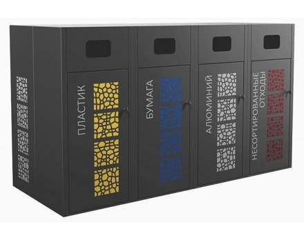 Урна для раздельного сбора мусора 06 оптом, фото 1