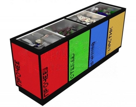 Умная урна Снотра 2, 2 секции оптом, фото 2