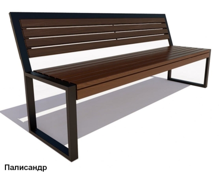 Скамейка парковая Вокзал, Сосна 2 м оптом, фото 5