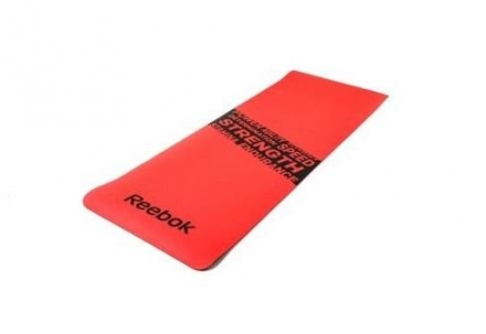 Тренировочный коврик (мат) для фитнеса нескользящий Reebok (красный) RAMT-11024RDS  оптом, фото 1