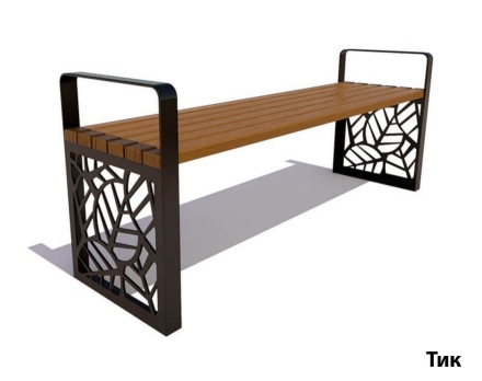 Парковая скамейка Севастополь, Сосна (без спинки) 1,2 м оптом, фото 3