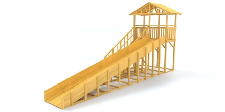 Зимняя горка Савушка Зима Wood-8/1 Без окрашивания оптом, фото 2
