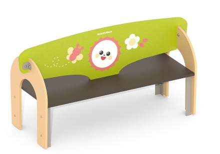 Детская скамья Romana 302.18.00-02 двусторонняя для игровой площадки оптом, фото 2