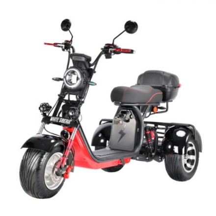 Электроскутер Citycoco WS-PRO+ trike 3000w 21ah (черный) оптом, фото 1