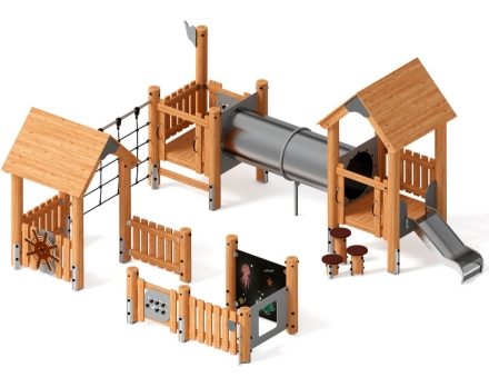 Детская игровая площадка Лиственница ДИК 1.24.02-Л оптом, фото 4