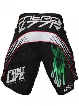 Шорты ММА Contract Killer Stained S2 Shorts - Black/Green оптом, фото 2