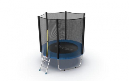 Батут с внешней сеткой и лестницей, диаметр 6ft (синий) EVO JUMP External 6ft (Blue)  оптом, фото 2