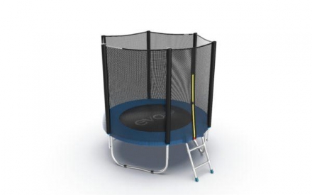Батут с внешней сеткой и лестницей, диаметр 6ft (синий) EVO JUMP External 6ft (Blue)  оптом, фото 4