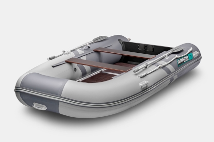 GLADIATOR B 370 LIGHT B Светло-темносерый моторная лодка ПВХ Фанерный пайол оптом, фото 1