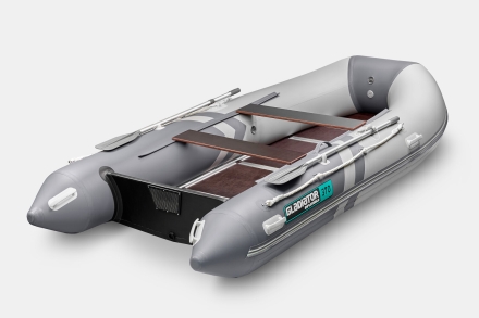GLADIATOR B 370 LIGHT B Светло-темносерый моторная лодка ПВХ Фанерный пайол оптом, фото 2
