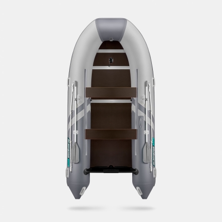 GLADIATOR B 370 LIGHT B Светло-темносерый моторная лодка ПВХ Фанерный пайол оптом, фото 3