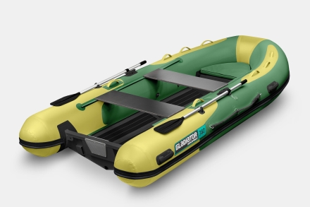Gladiator RIB 380 AL Зелено-оливковый моторная лодка ПВХ Жесткое дно (морской алюминий), киль оптом, фото 2