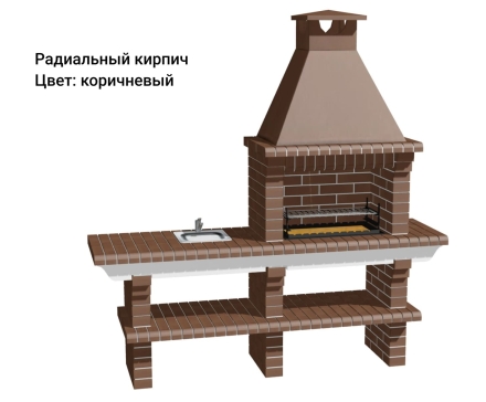 Печь Аристократ 704 Прямоугольный кирпич микс коричневого с желтым оптом, фото 9