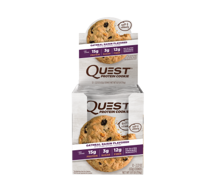 Печенье Quest Cookie Oatmeal &amp; Raisin (12 шт) оптом, фото 1