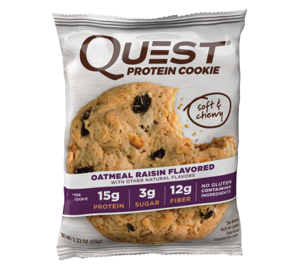 Печенье Quest Cookie Oatmeal &amp; Raisin (12 шт) оптом, фото 2