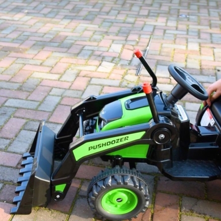 Электромобиль трактор с ковшом Harley Bella HL389-LUX зеленый оптом, фото 5