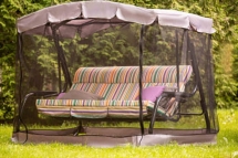 Качели садовые 3-х местные Турин Премиум