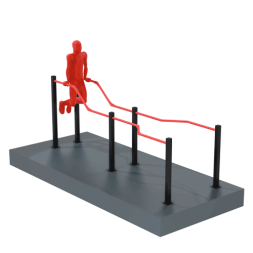 Брусья разноуровневые для норм ГТО S608 IronKing, фото 2