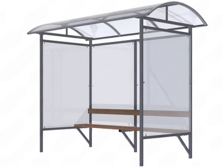 Остановочный павильон из поликарбоната оптом, фото 1