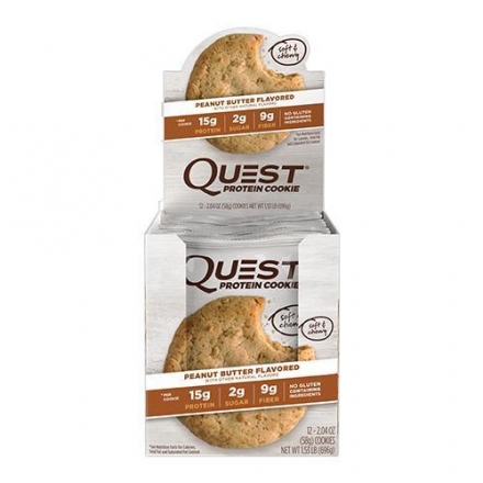 Печенье Quest Cookie Peanut Butter Cookie (12 шт) оптом, фото 1