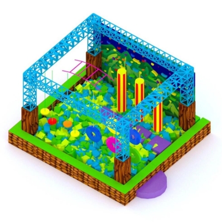 Ниндзя-парк &quot;Лесное приключение&quot; (5*5*3м.) оптом, фото 1