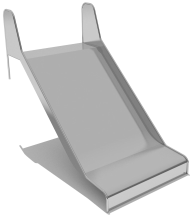 Горка из нержавеющей стали ГГН-1000.1000.002 для детской площадки оптом, фото 1