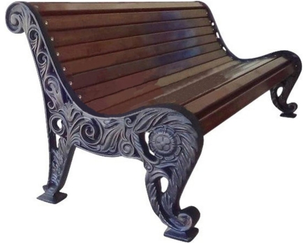 Скамейка чугунная Цветущий сад 1.5 м оптом, фото 1