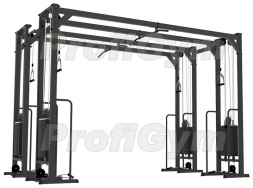 Тренажер блочный реабилитационный сдвоенный кроссовер стеки по 100 кг