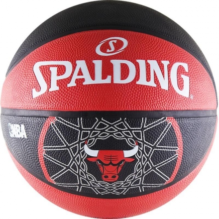 Мяч баскетбольный любительский &quot;SPALDING Chicago Bulls&quot;, размер 7, символика команды Chicago оптом, фото 1