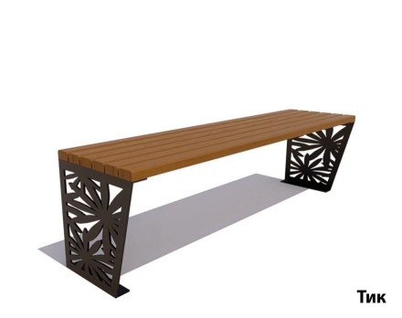 Банкетка Ромашка, Сосна 1,2 м оптом, фото 2