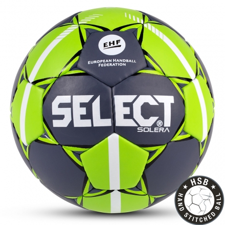Мяч ганд. &quot;SELECT Solera&quot; арт.843408-994,Lille (р.1),EHF Appr, ПУ с микроуглуб,руч.сш, темносер-лайм оптом, фото 1