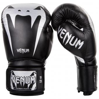 Перчатки боксерские Venum Giant 3.0 Black/Silver Nappa Leather оптом, фото 1