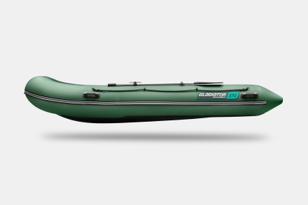 GLADIATOR B 370 LIGHT B Зеленый моторная лодка ПВХ Фанерный пайол оптом, фото 6